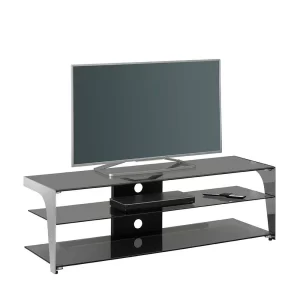130x41x40 TV Rack Aus Rauchglas & Chrom – Vidiano 10