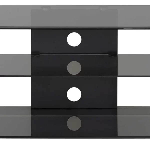 130x41x40 TV Rack Aus Rauchglas & Chrom – Vidiano 6