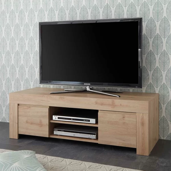 138x44x42 TV Unterschrank In Eichefarben – Karika 3