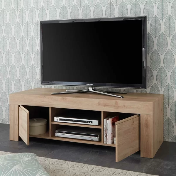 138x44x42 TV Unterschrank In Eichefarben – Karika 4