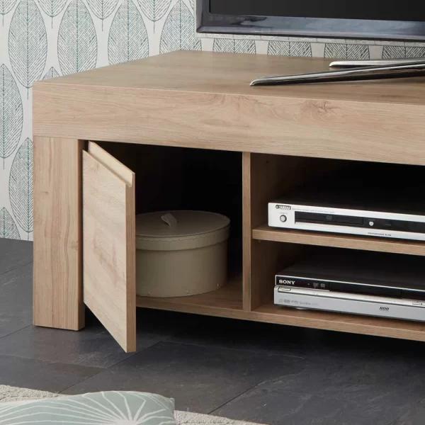 138x44x42 TV Unterschrank In Eichefarben – Karika 6