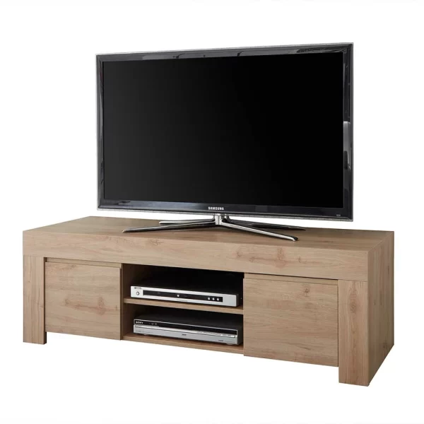 138x44x42 TV Unterschrank In Eichefarben – Karika 1