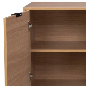 140x76x40 TV Phonoschrank In Eiche & Schwarz – Brausca 18