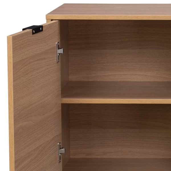 140x76x40 TV Phonoschrank In Eiche & Schwarz – Brausca 7