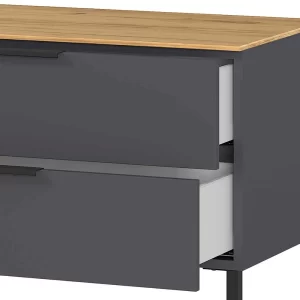 16x47x47 Lowboard Mit Zwei Schubladen & Klappe – Lurys I 18