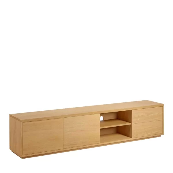 200x44x36 TV Board In Eiche Furnier – Elastian 1