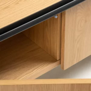 3-türiges Lowboard In Eiche Furnier – Yelina 18