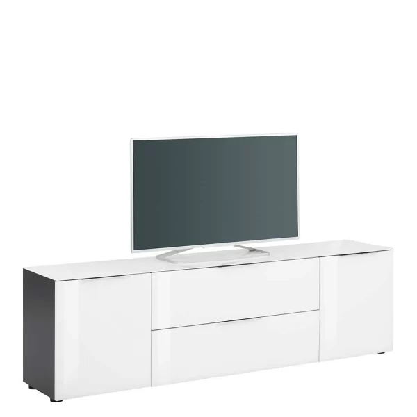 54cm Niedrige Kommode Mit Klappe & Schublade – Hemstri 3