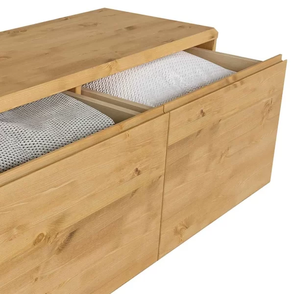 98x48x34 2 Schubladen Kommode Aus Kiefer – Etvina 6