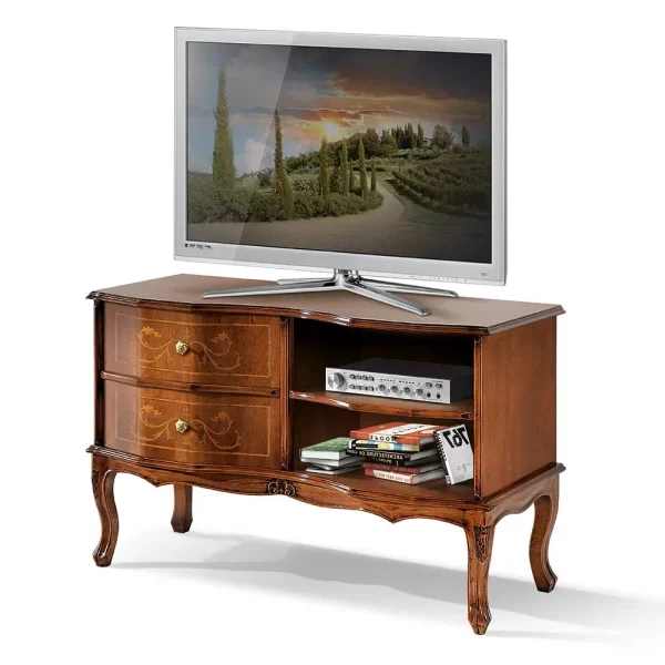 Barock TV Schrank In Nussbaumfarben – Motiz 1