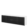 Lowboard Für TV In Anthrazit Glas & Weiß – Reanna 22