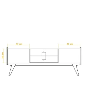 Mid Century Lowboard Aus Wildeiche Massivholz – Hardus 16