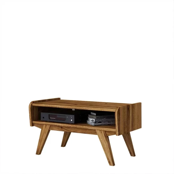 Midcentury Wildeiche TV Bank Mit Fach – Hardus 1