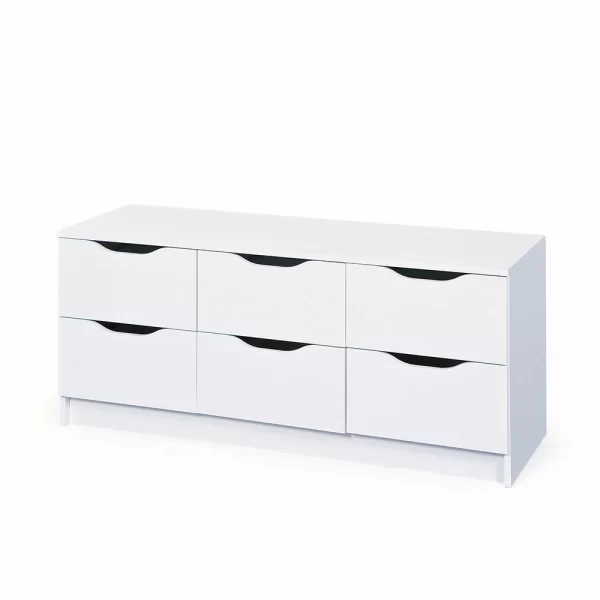 Niedrige Kommode Danjala In Weiß 1