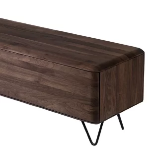 Retro Style Lowboard Aus Nussbaum Massivholz – Rivossa 10