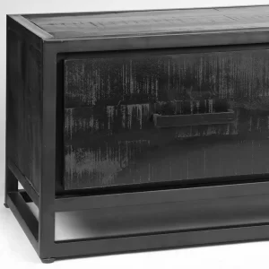 Schwarzer TV Unterschrank Im Industry Stil – Esturado 16