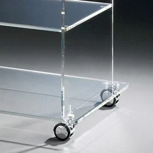 Transparenter TV HiFi Wagen Aus Acryl Glas – Zinsoe 7