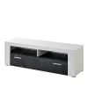 TV Board In Weiß & Anthrazit Stein Optik – Vaffonia 20
