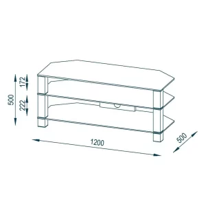 TV-Lowboard Palencia Aus Sicherheitsglas 16