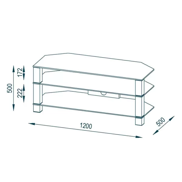 TV-Lowboard Palencia Aus Sicherheitsglas 6